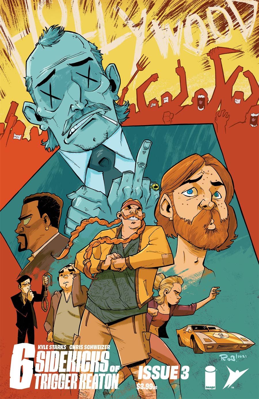 Six Sidekicks Of Trigger Keaton #3 Cover B Variant Rob Guillory Cover