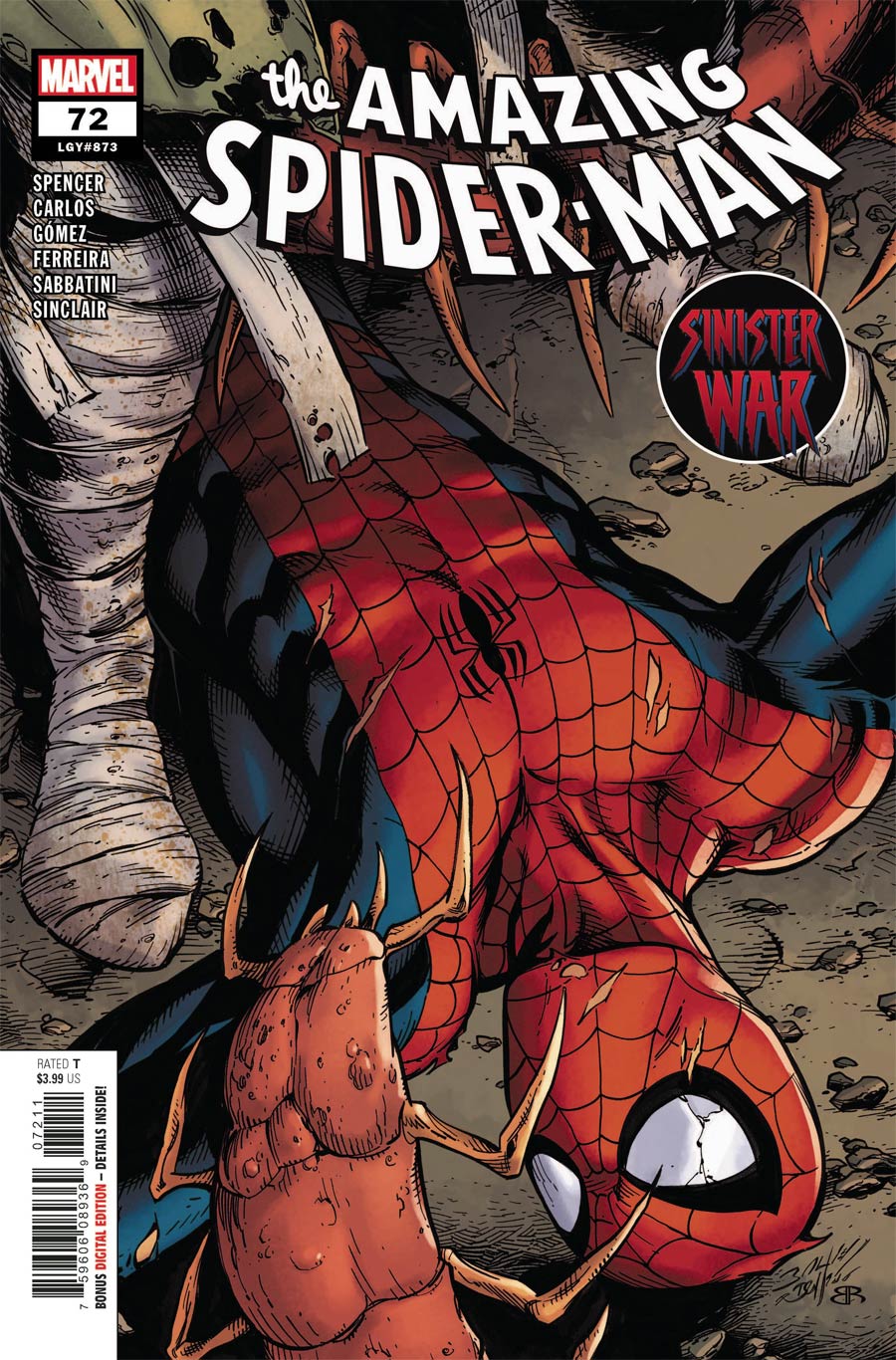 Amazing Spider-Man Vol 5 #72 Cover A Regular Mark Bagley Cover (Sinister War Tie-In)