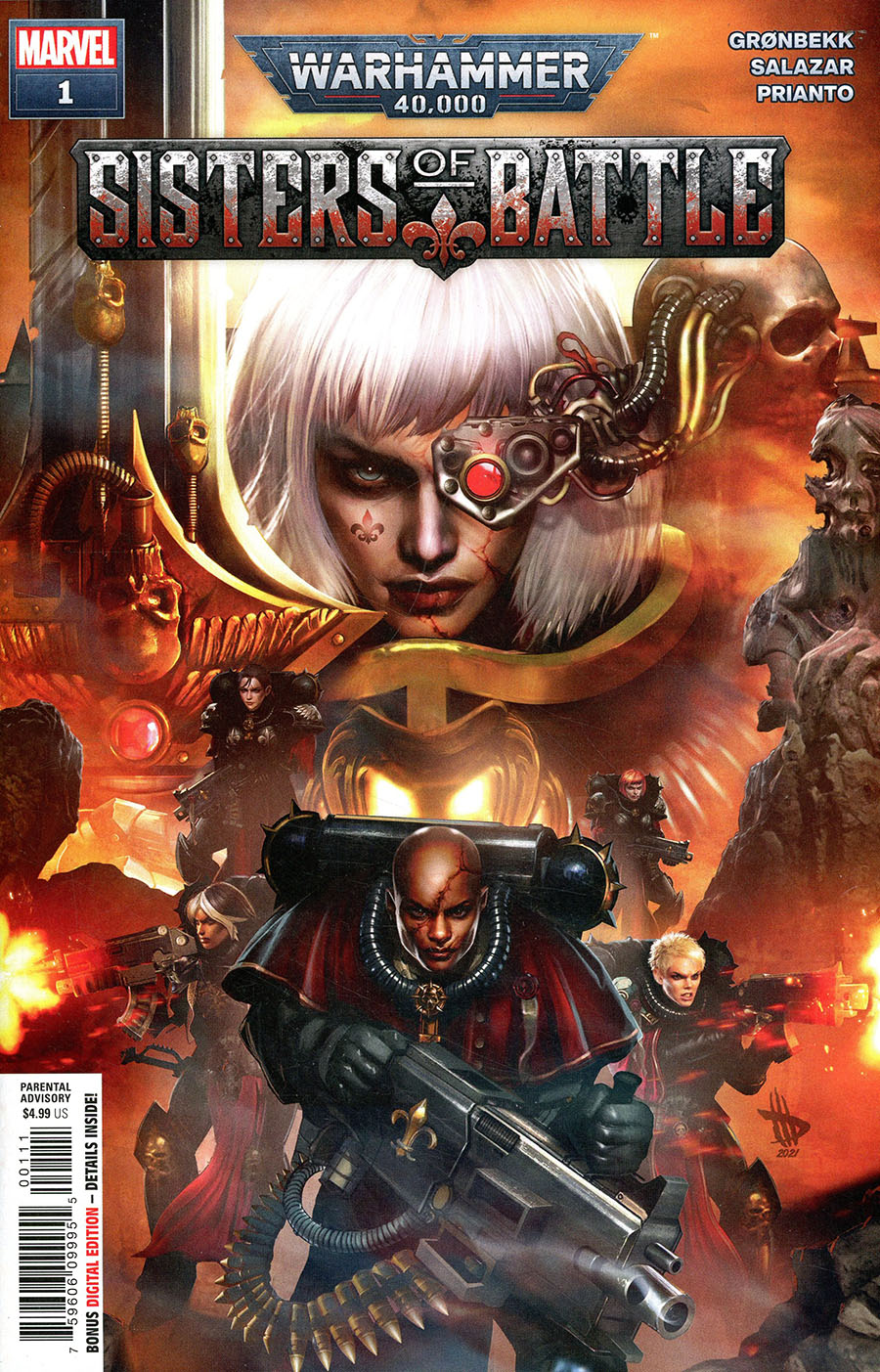 Warhammer 40000 Sisters Of Battle #1 Cover A Regular Dave Wilkins Cover