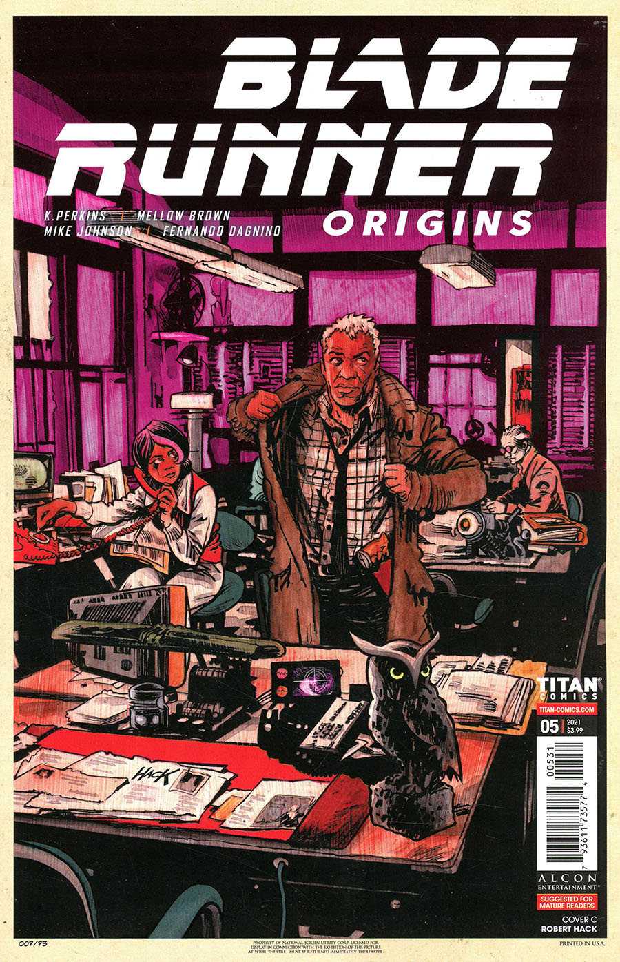 Blade Runner Origins #5 Cover C Variant Robert Hack Cover
