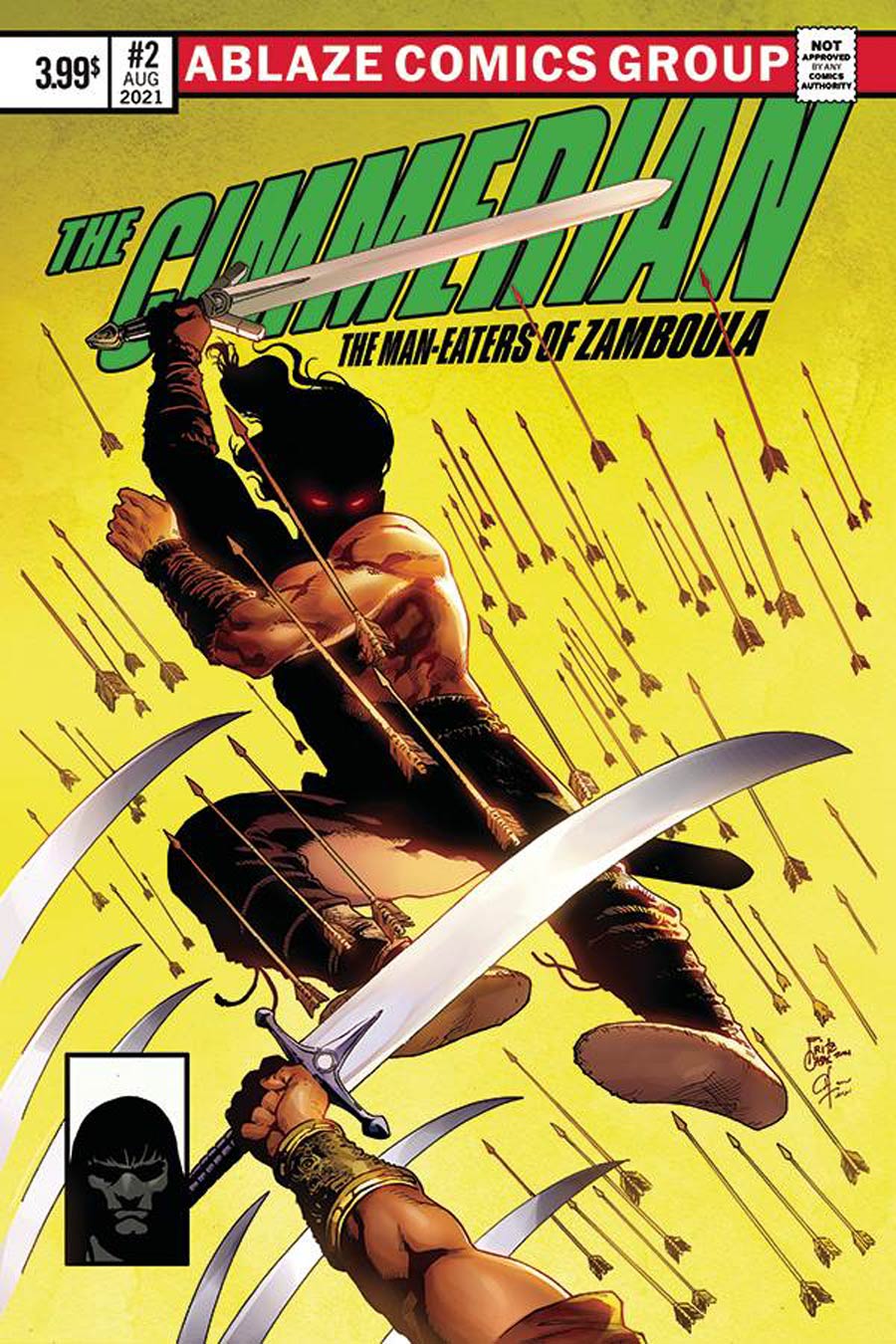 Cimmerian Man-Eaters Of Zamboula #2 Cover D Variant Fritz Casas Daredevil 189 Parody Cover