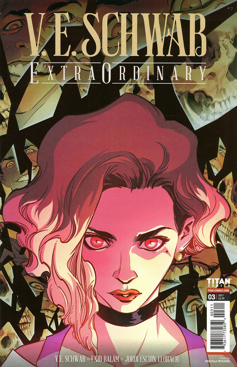 VE Schwabs Extraordinary #3 Cover A Regular Priscilla Petraites Cover