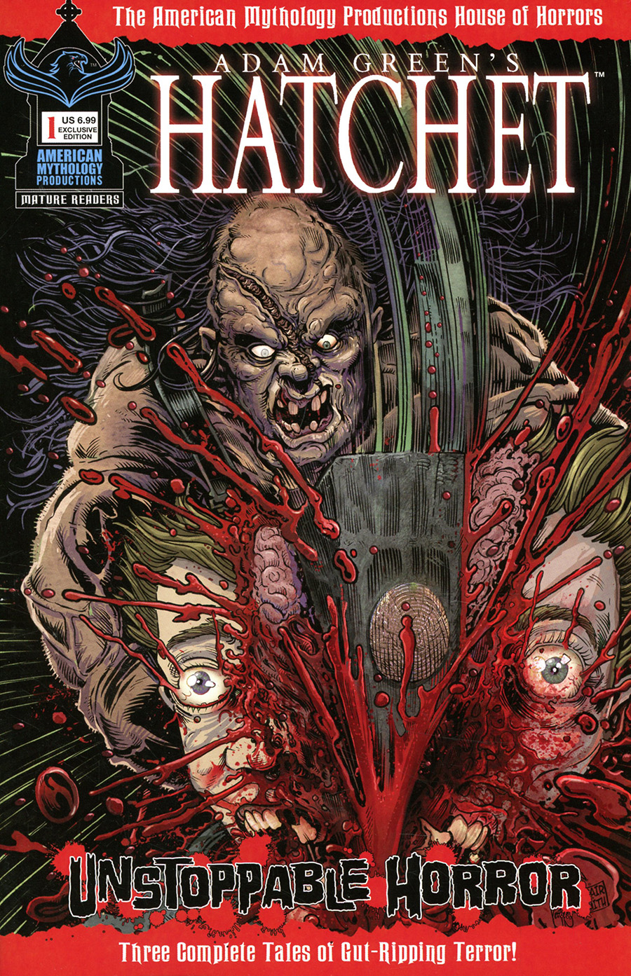 Adam Greens Hatchet Unstoppable Horror #1 Cover D American Mythology Exclusive Ken Haeser & Buz Hasson Variant Cover