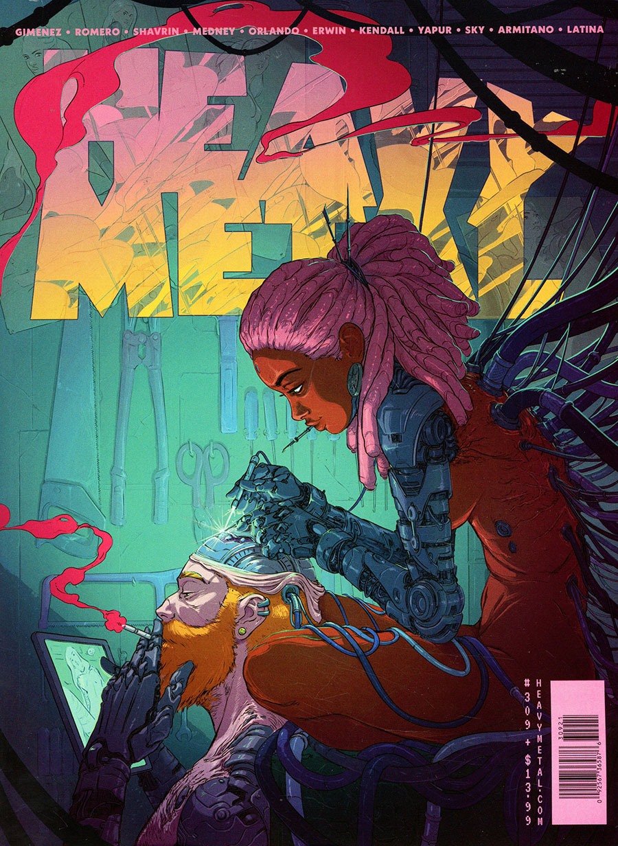 Heavy Metal #309 Cover B Variant Tom Jilessen Cover