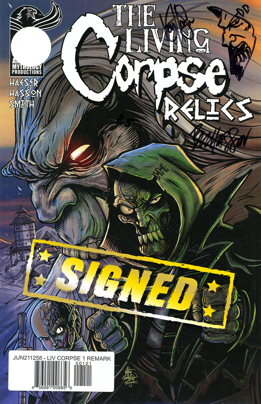 Living Corpse Relics #1 Cover B Remarqued & Signed Edition