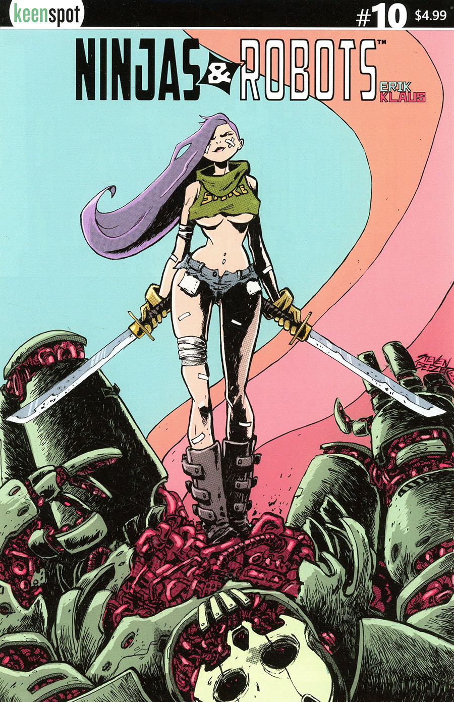 Ninjas And Robots #10 Cover C Variant Steven Beezer Cover