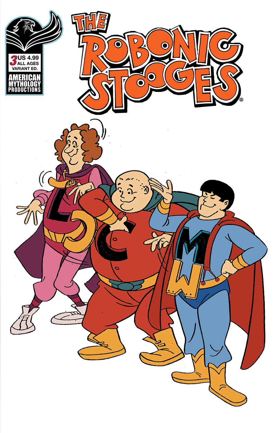 Robonic Stooges #3 Days Of Dunderheads Past Cover B Variant Animation Cell Cover