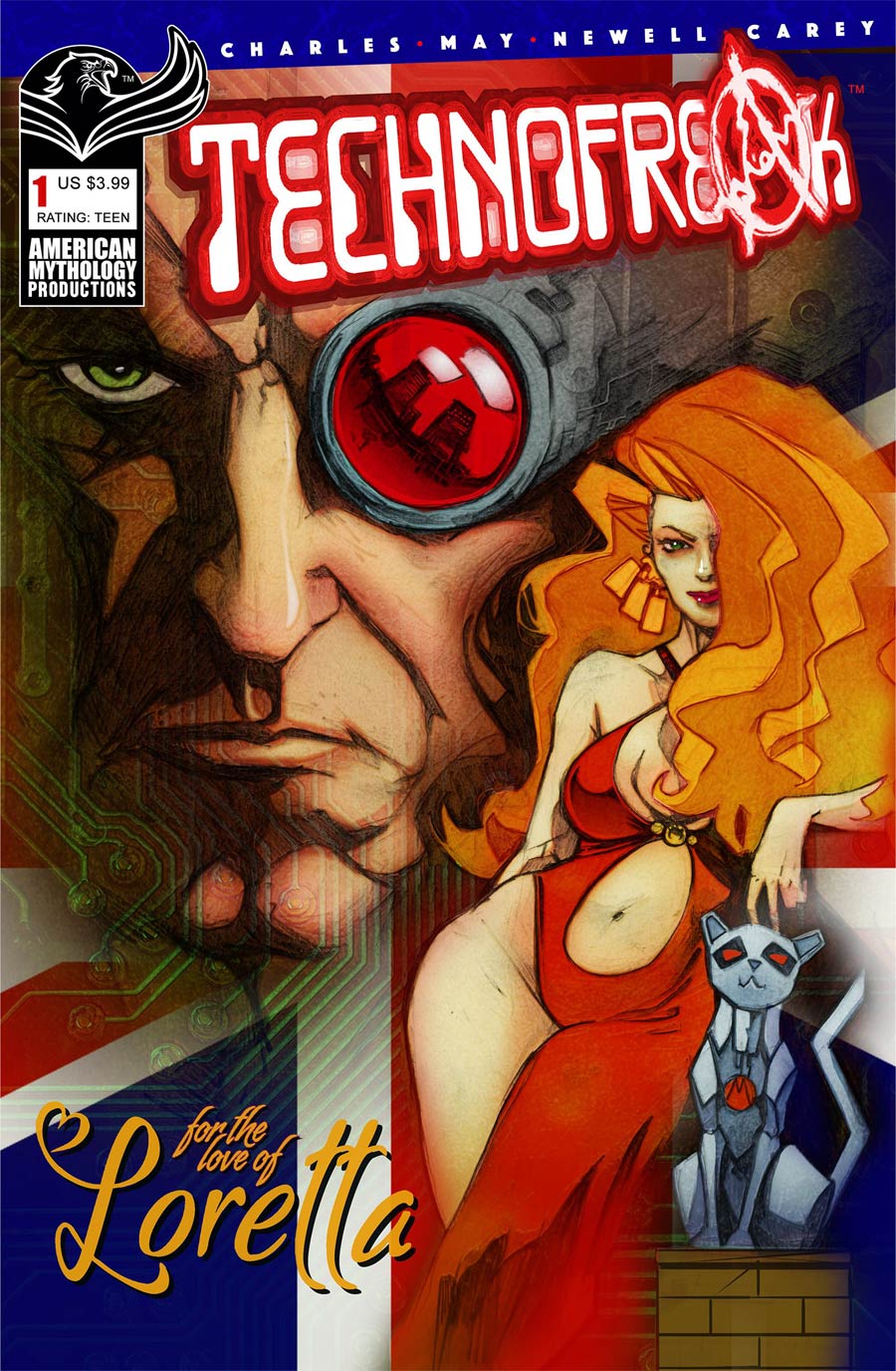 Technofreak #1 Cover A Regular Tom Newell & John Charles Cover