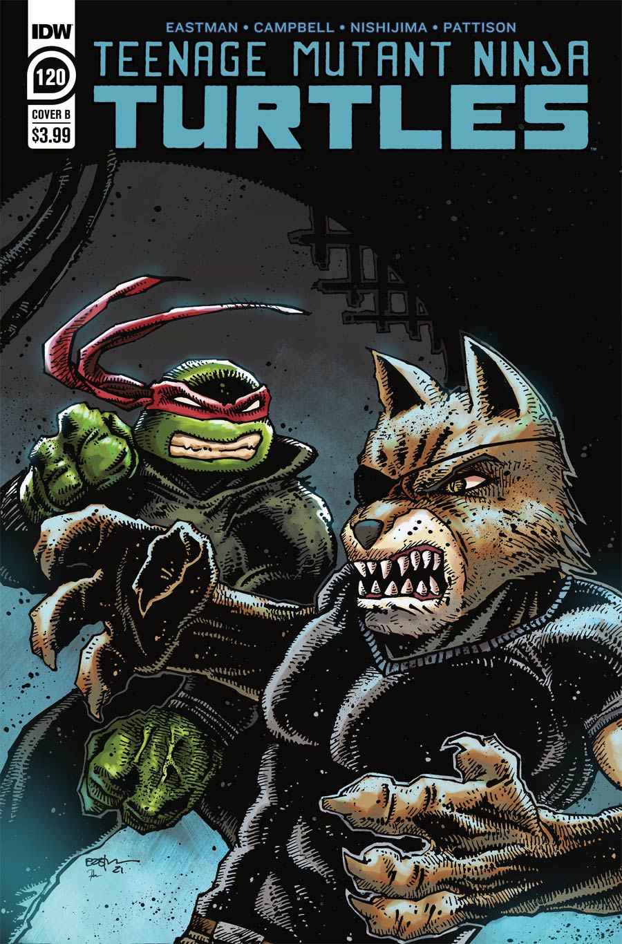 Teenage Mutant Ninja Turtles Vol 5 #120 Cover B Variant Kevin Eastman Cover