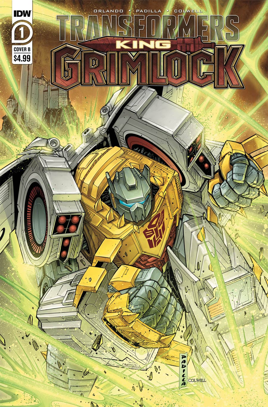 Transformers King Grimlock #1 Cover B Variant Agustin Padilla Cover