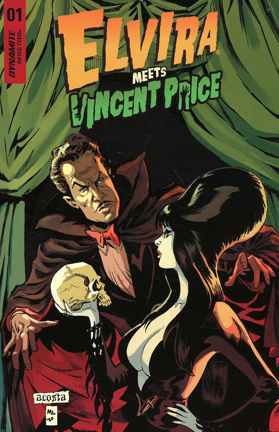 Elvira Meets Vincent Price #1 Cover A Regular Dave Acosta Cover