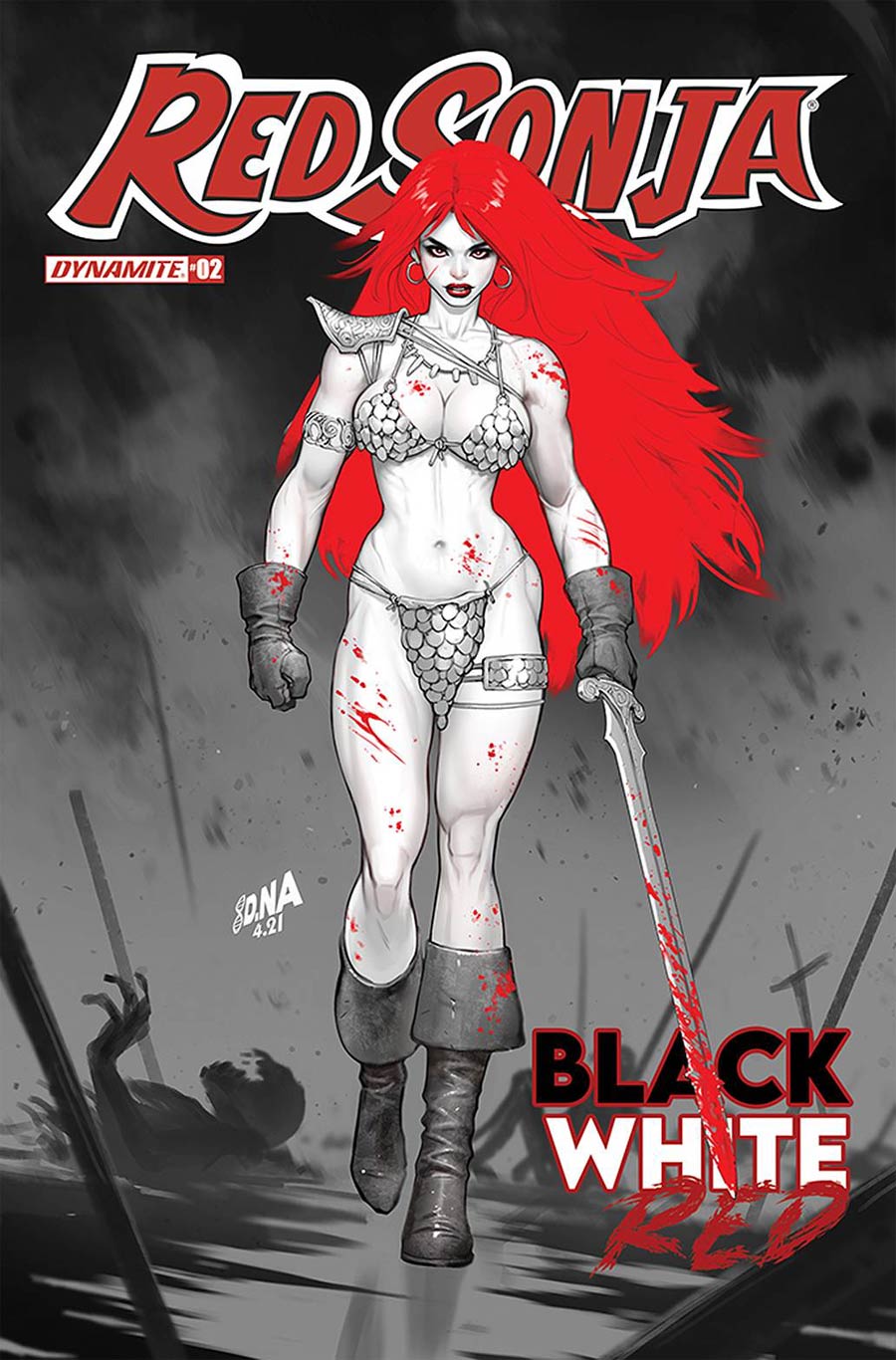 Red Sonja Black White Red #2 Cover C Variant David Nakayama Cover