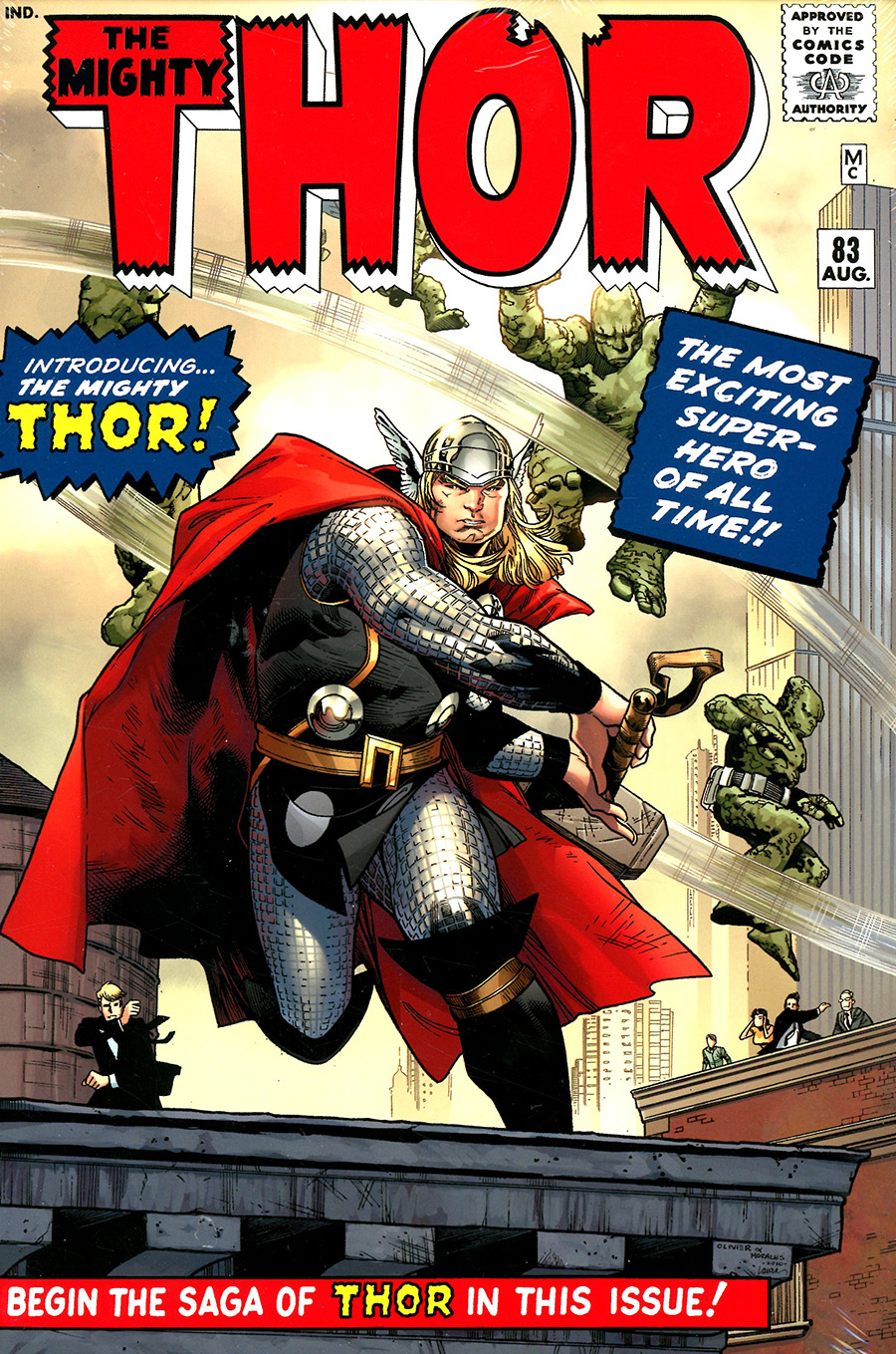 Mighty Thor Omnibus Vol 1 HC Book Market Olivier Coipel Cover New Printing