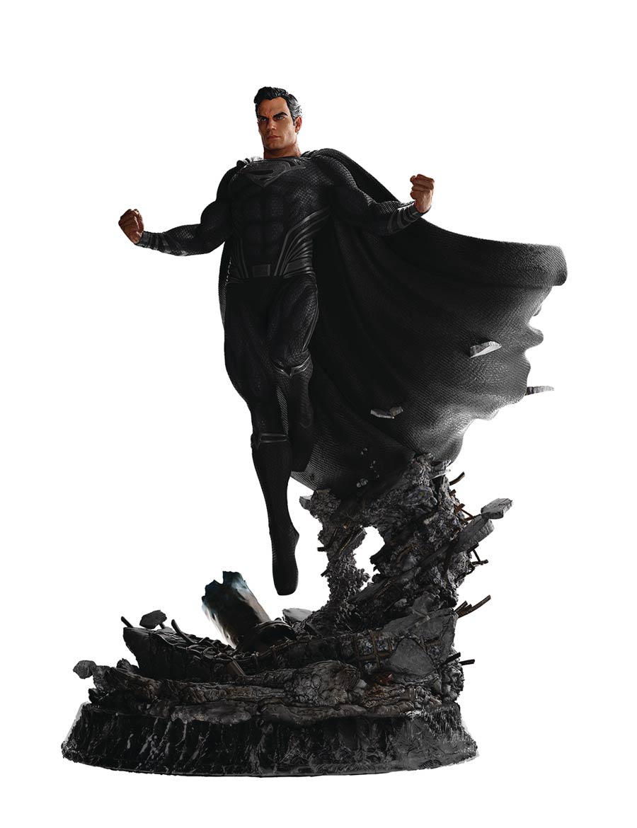 Zack Snyders Justice League Superman Black Suit Limited Edition 1/6 Scale Statue