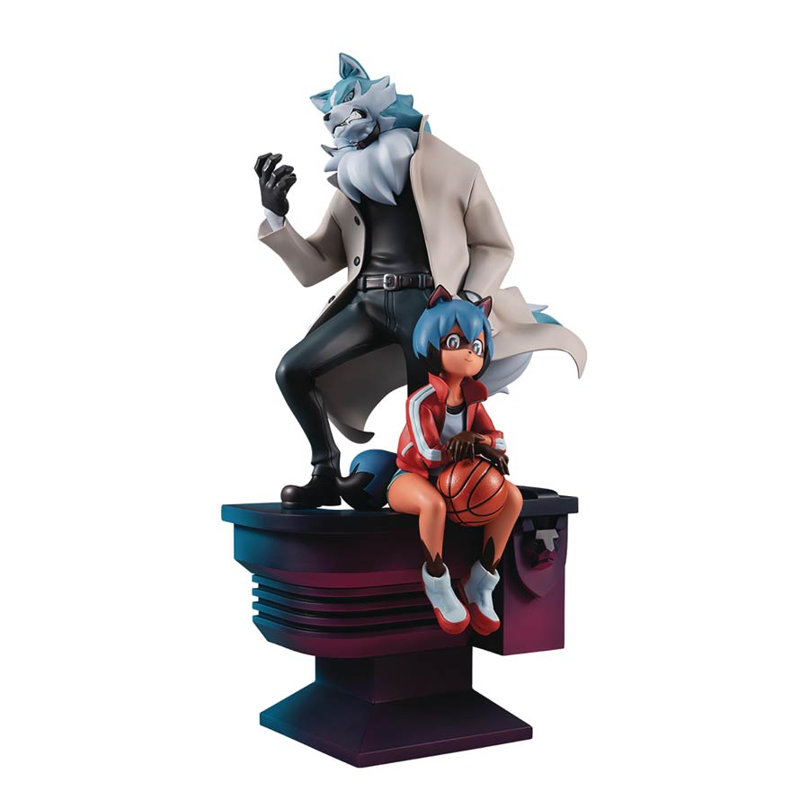 Brand New Animal Kagemori Michiru & Ogami Shiro PVC Statue