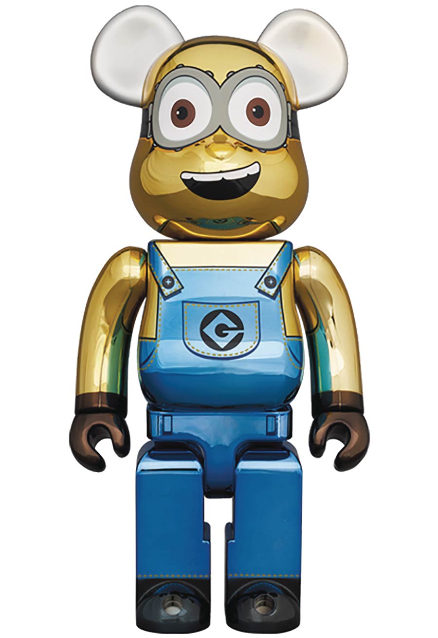 Minions Dave Chrome Version 1000 Percent Bearbrick