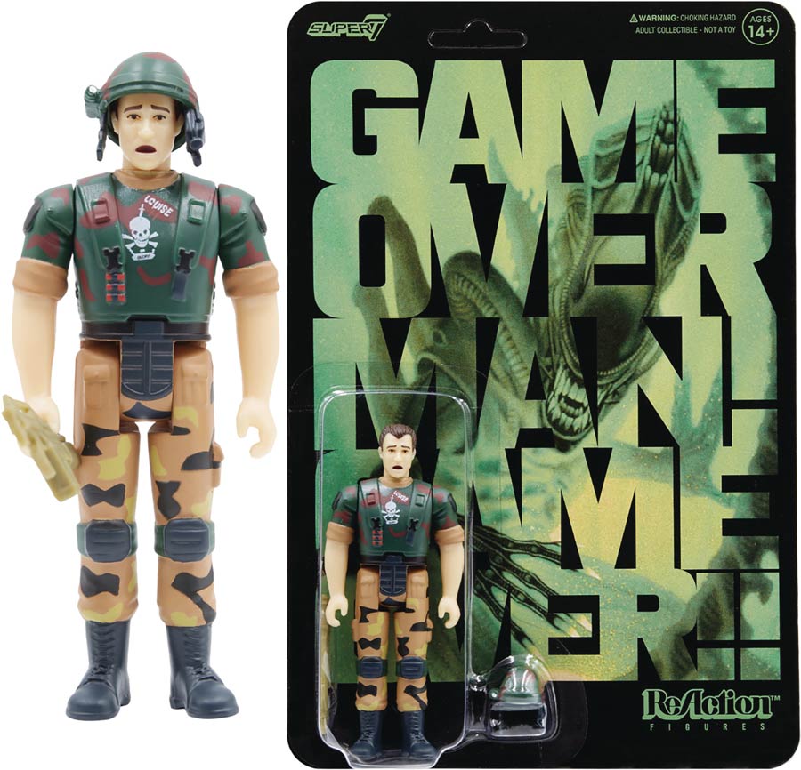 Aliens ReAction Figure - Hudson (Game Over Man Version)