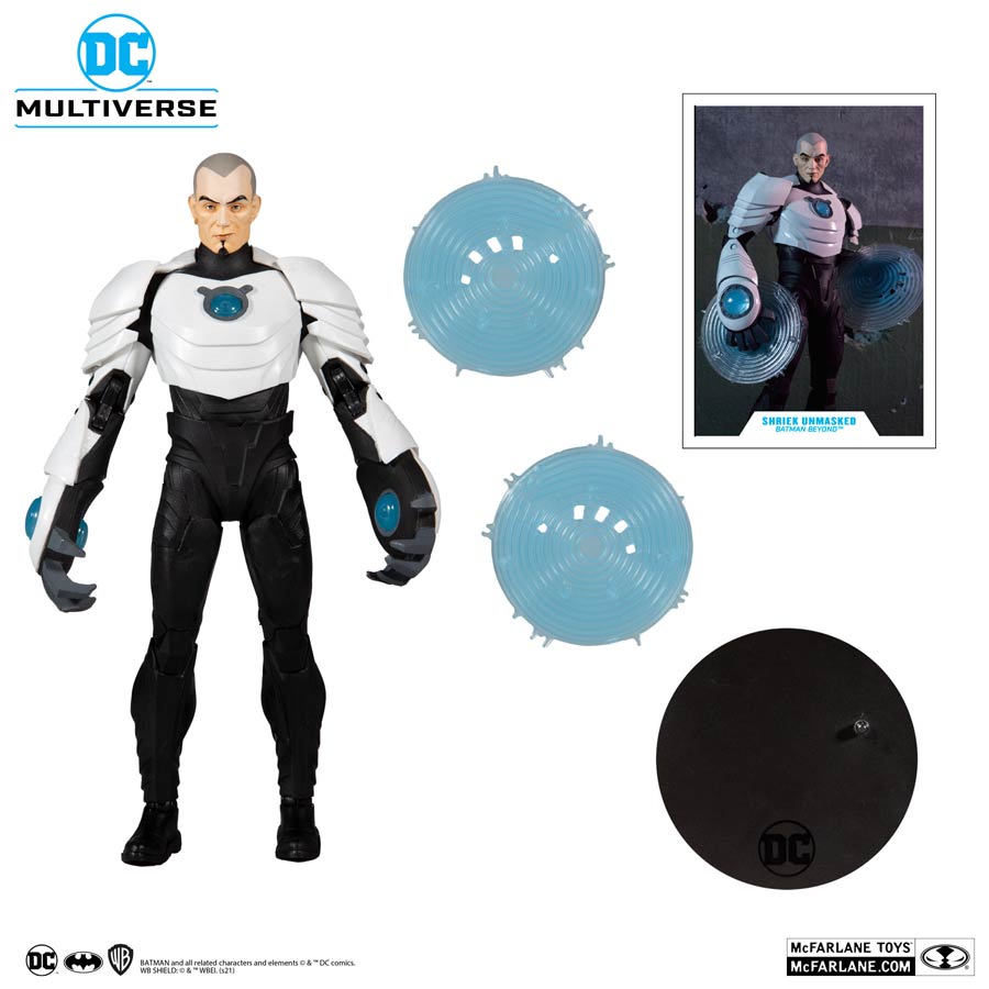 DC Multiverse Batman Beyond Shriek Unmasked 7-Inch Scale Action Figure Case