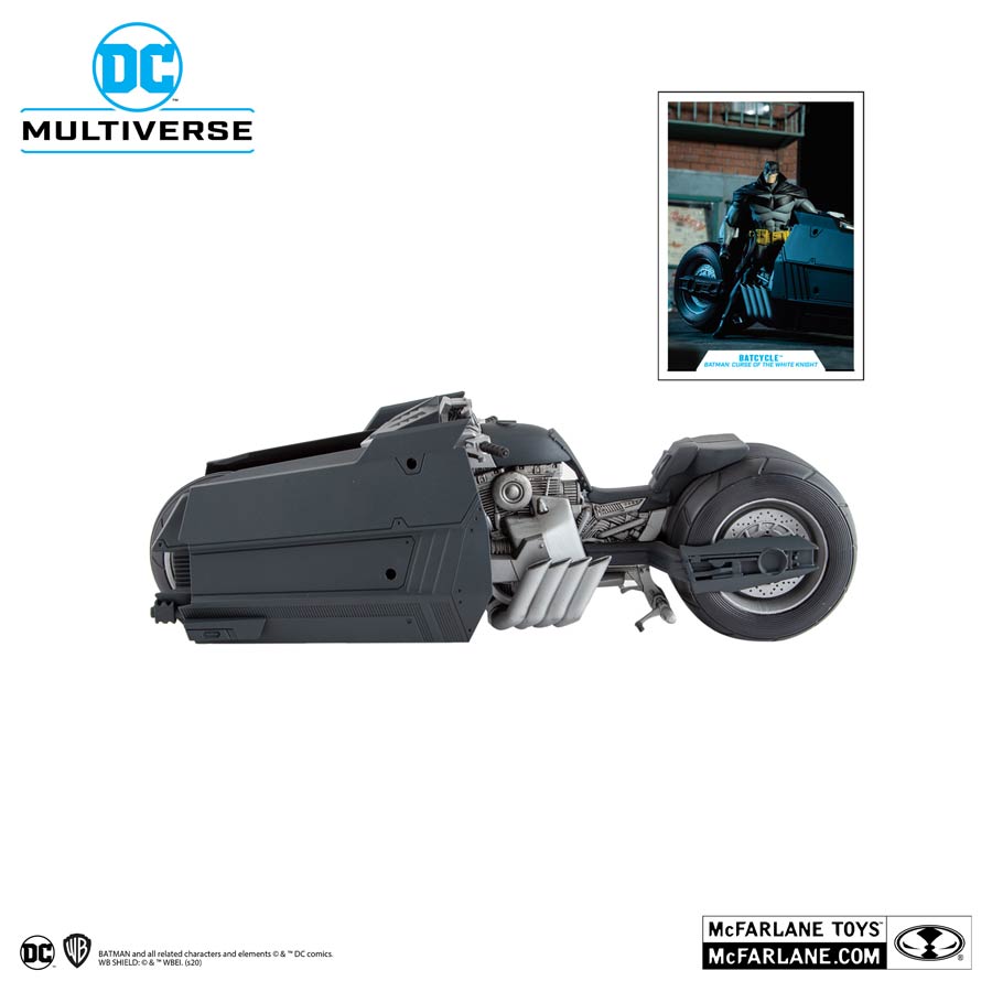 DC Multiverse Vehicle Batman Curse Of The White Knight Batcycle