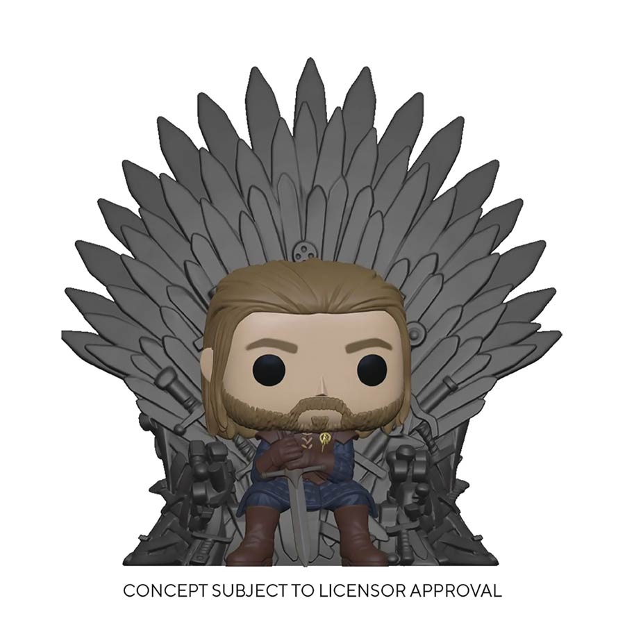 POP Deluxe Game Of Thrones Ned Stark On Throne Vinyl Figure