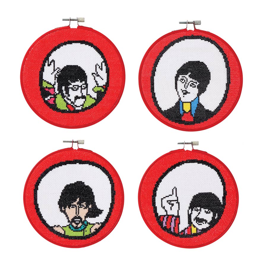 Beatles Cross-Stitch Hoop Kit #4 Four Port Holes