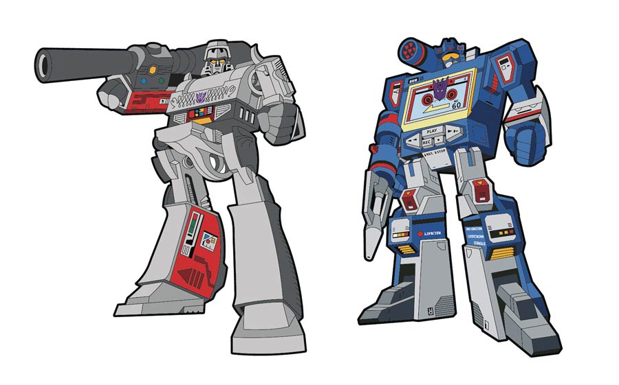 Transformers Megatron x Soundwave Retro Pin Set