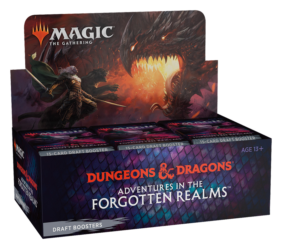 Magic The Gathering Adventures In The Forgotten Realms Draft Booster Display