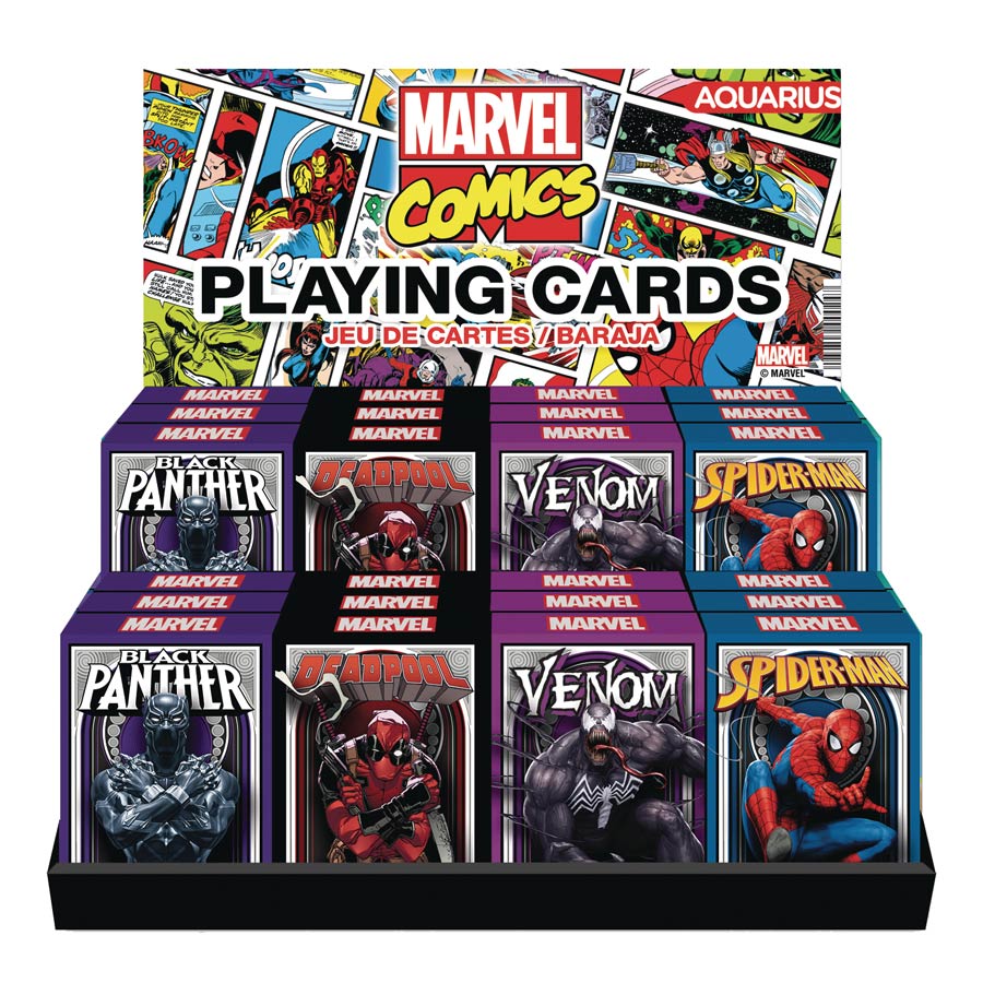Aquarius Marvel Nouveau Playing Cards 24-Piece Display