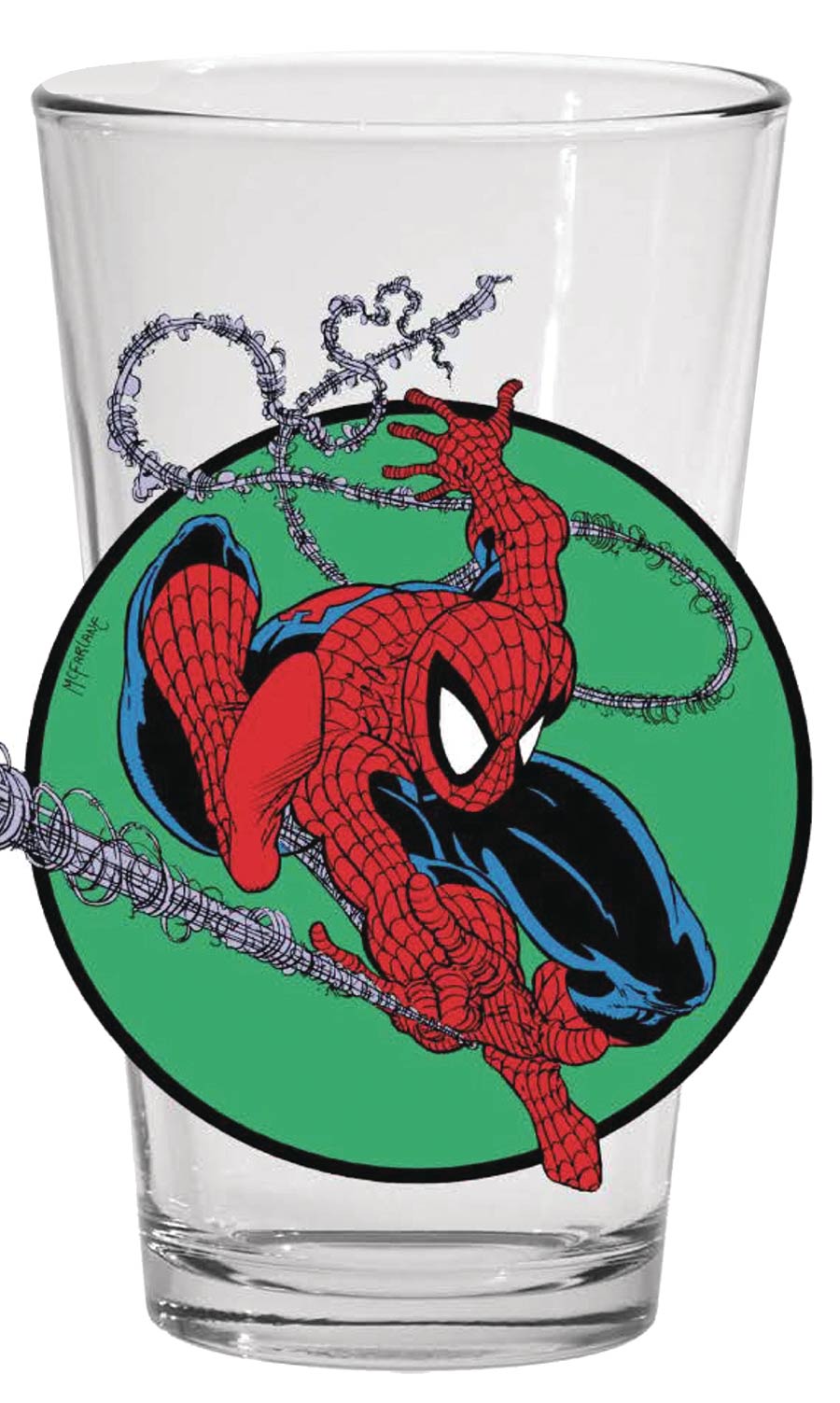 Marvel Comics Toon Tumblers Spider-Man 300 Pint Glass - Red And Blue Costume