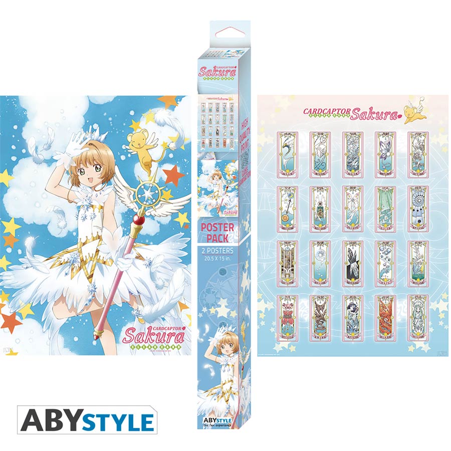 Card Captor Sakura Clear Card Chibi Boxed 2-Piece Poster Set