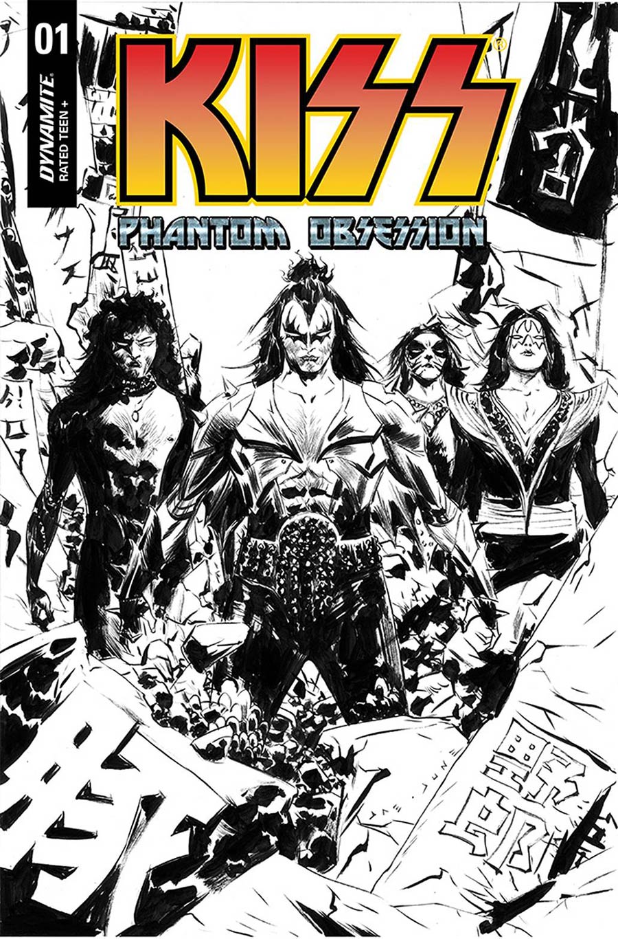 KISS Phantom Obsession #1 Cover G Incentive Jae Lee Line Art Cover