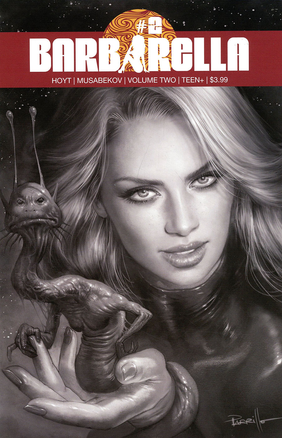 Barbarella Vol 2 #2 Cover H Incentive Lucio Parrillo Black & White Cover