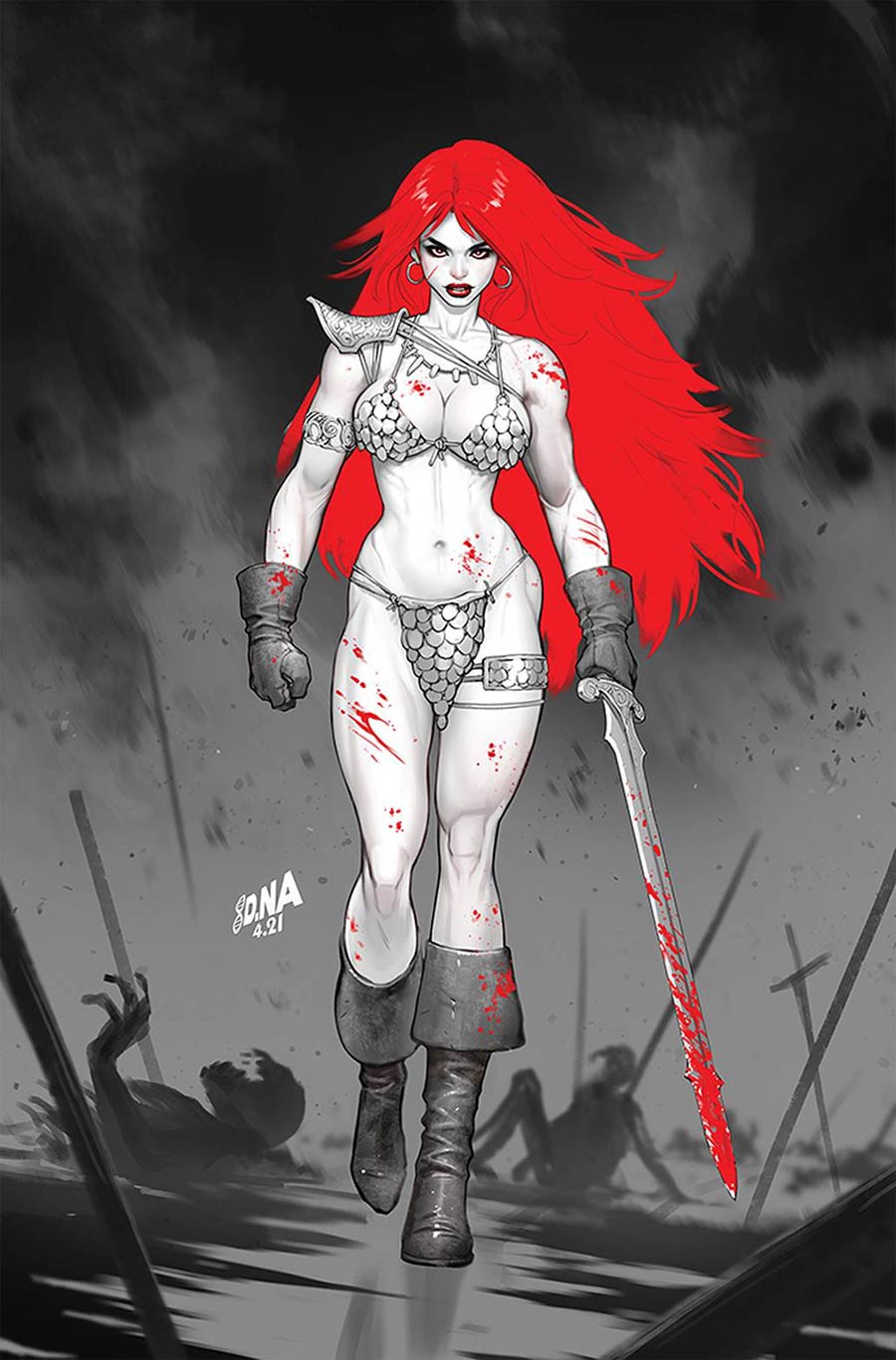 Red Sonja Black White Red #2 Cover M Limited Edition David Nakayama Virgin Cover