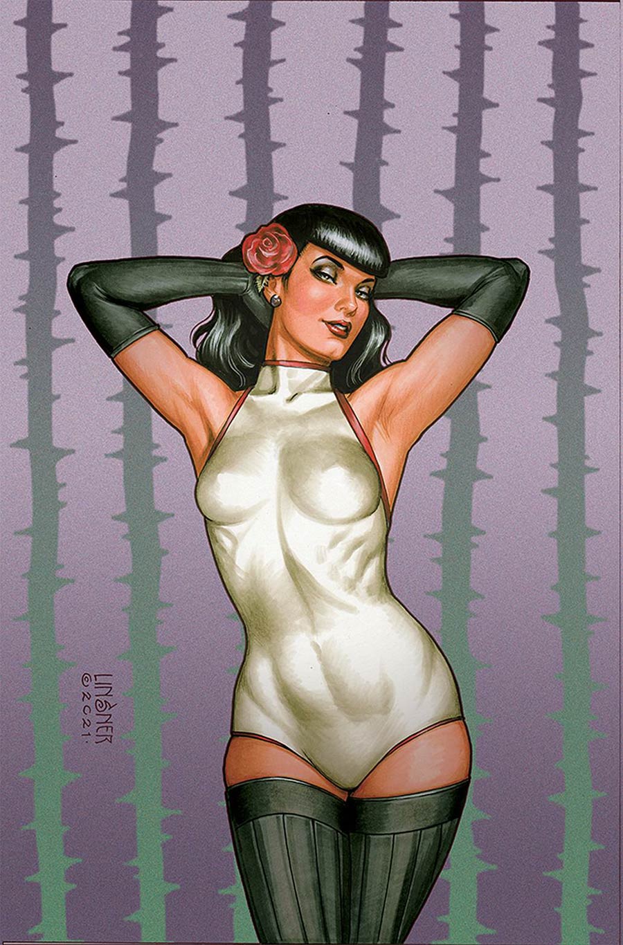 Bettie Page And The Curse Of The Banshee #3 Cover M Limited Edition Joseph Michael Linsner Virgin Cover