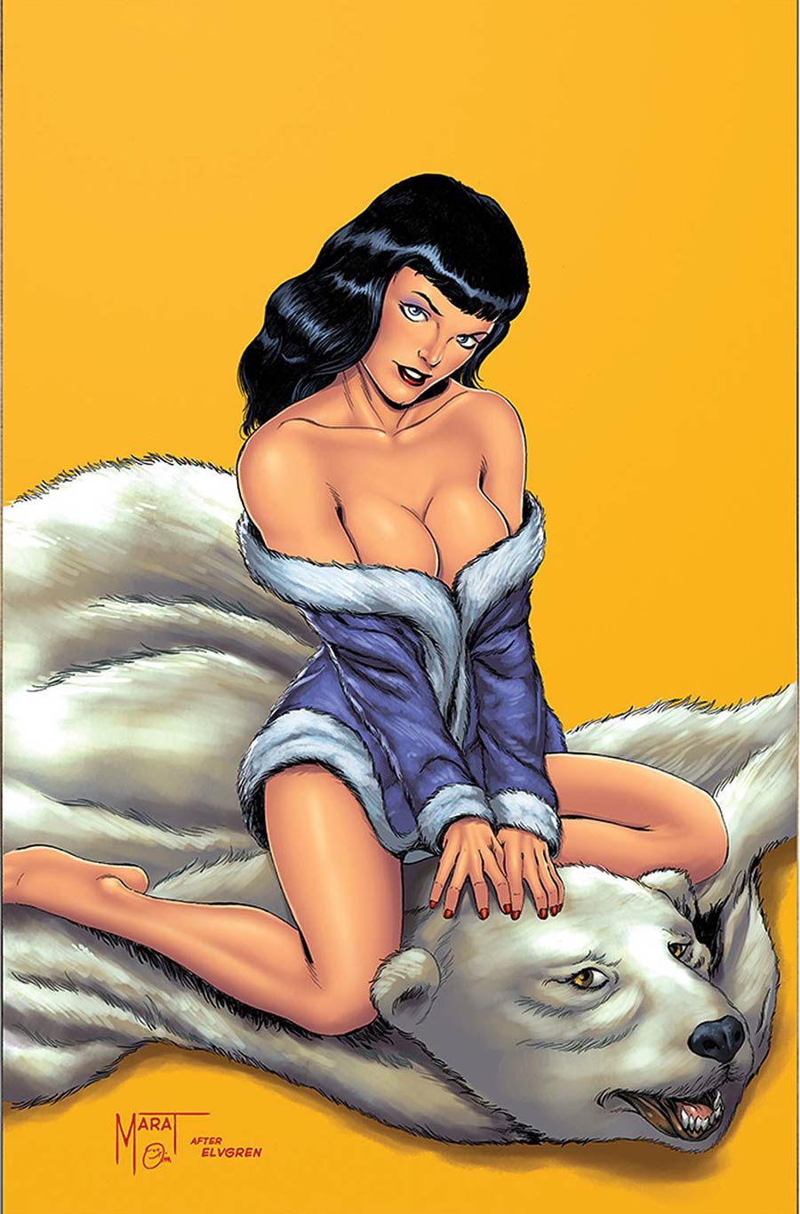 Bettie Page And The Curse Of The Banshee #3 Cover N Limited Edition Marat Mychaels Virgin Cover