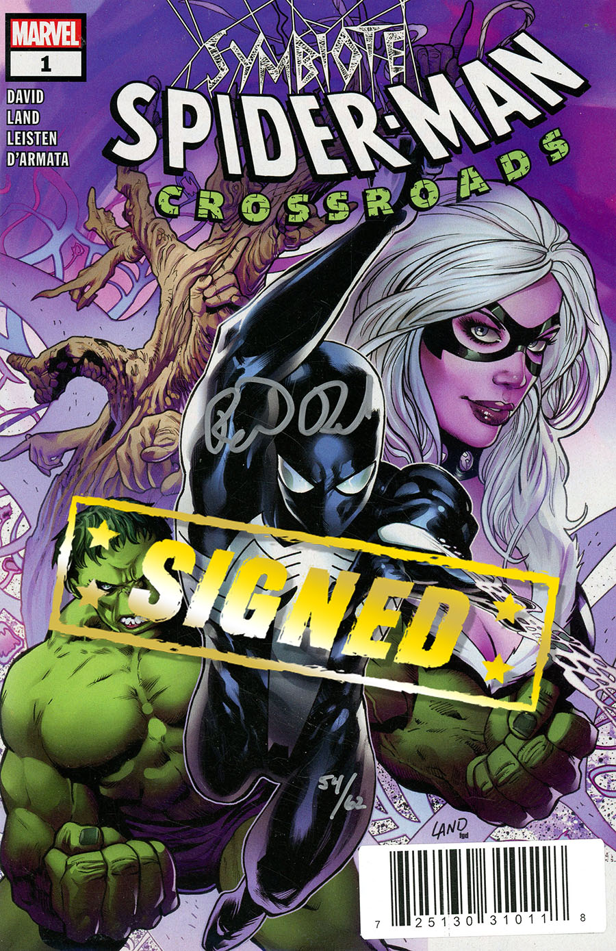 Symbiote Spider-Man Crossroads #1 Cover E DF Signed By Peter David
