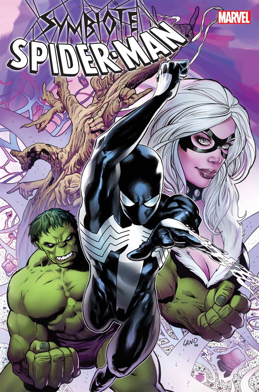 Symbiote Spider-Man Crossroads #1 Cover F DF Silver Signature Series Signed By Greg Land