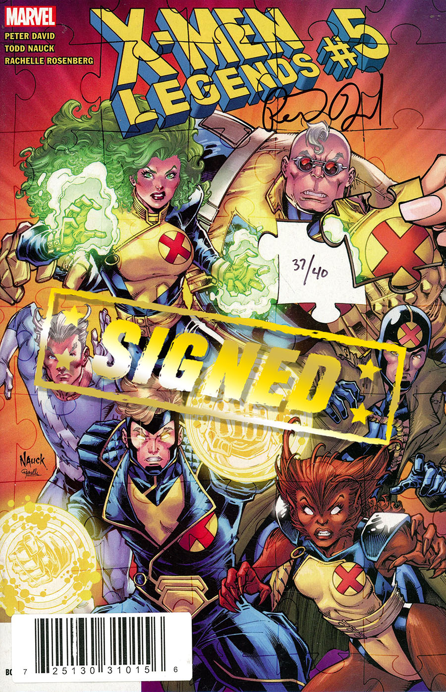 X-Men Legends #5 Cover D DF Signed By Peter David