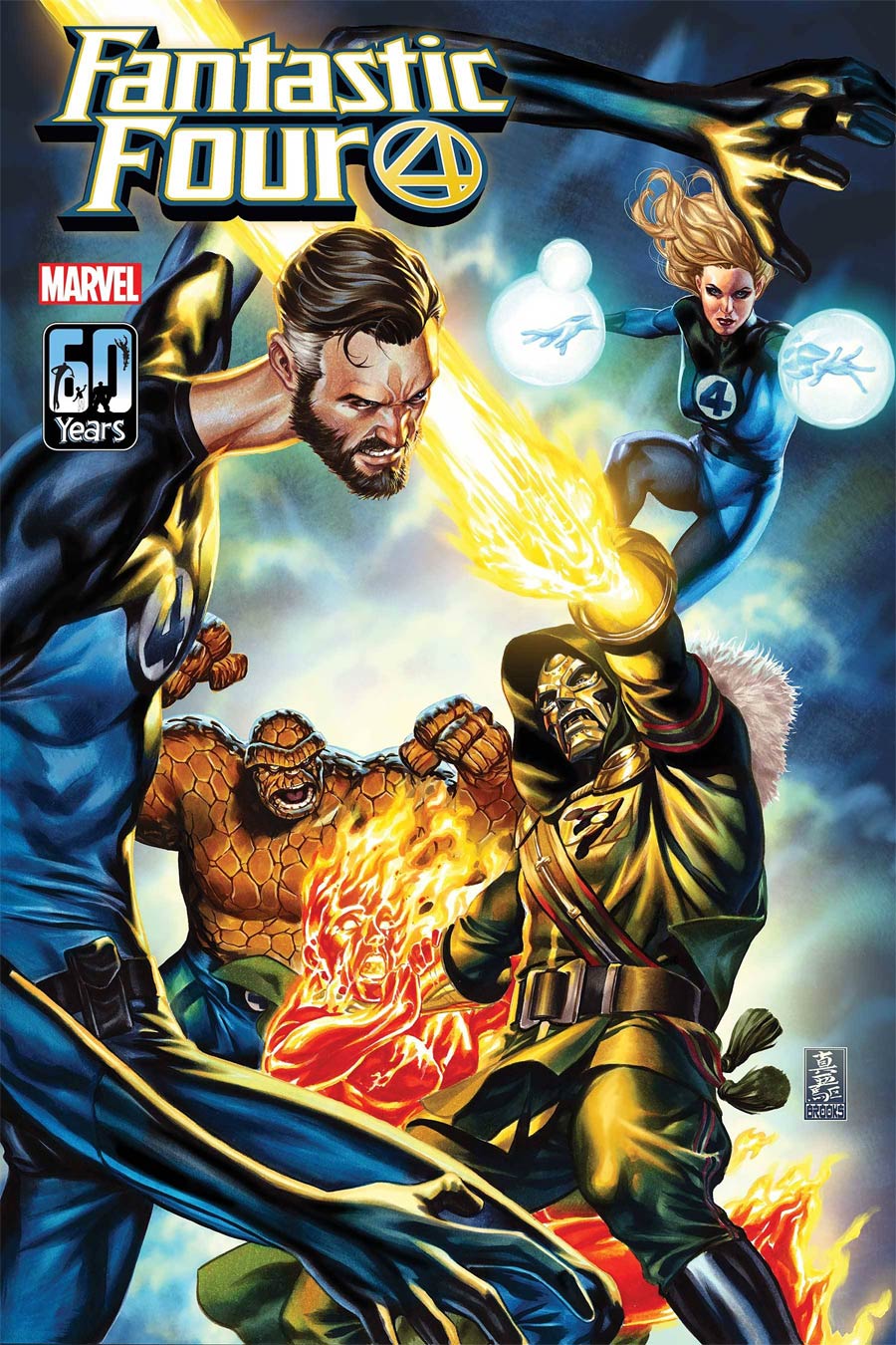 Fantastic Four Vol 6 #34 Cover D DF Signed By Mark Brooks
