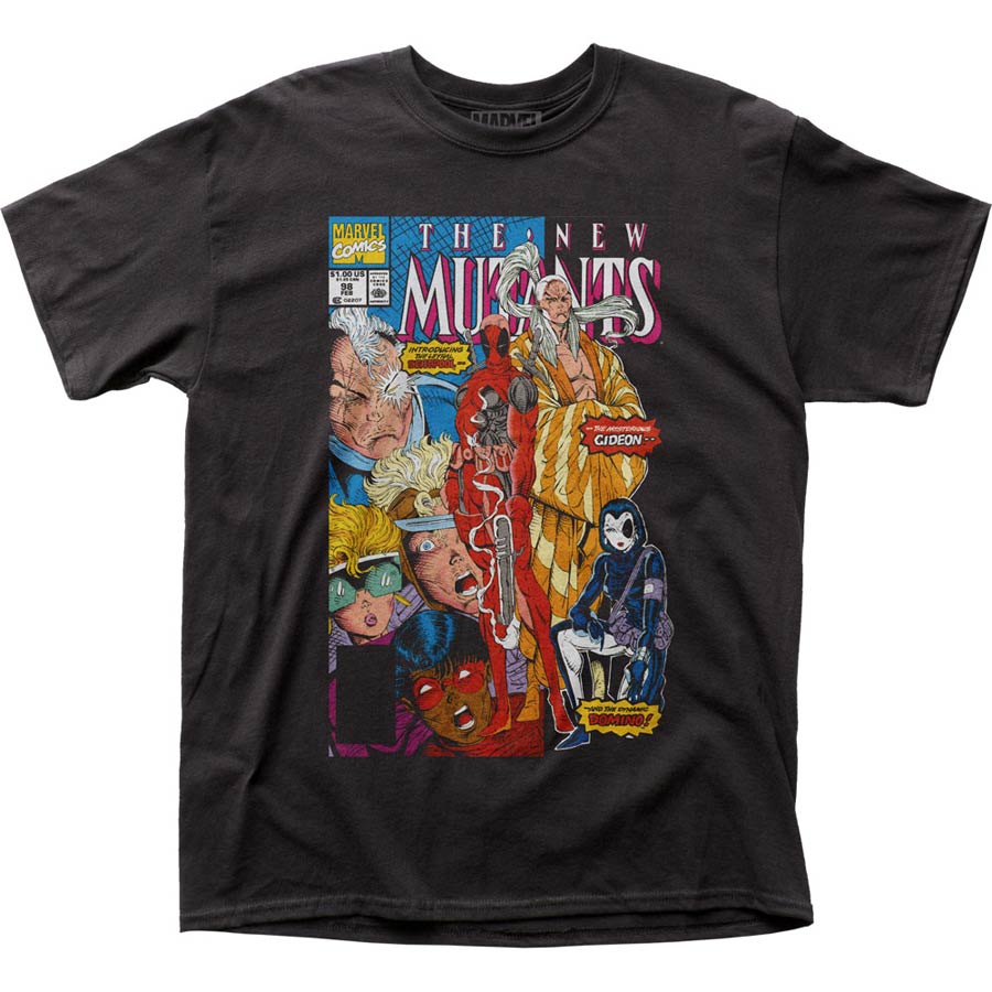 Deadpool Introducing Deadpool Black T-Shirt Large