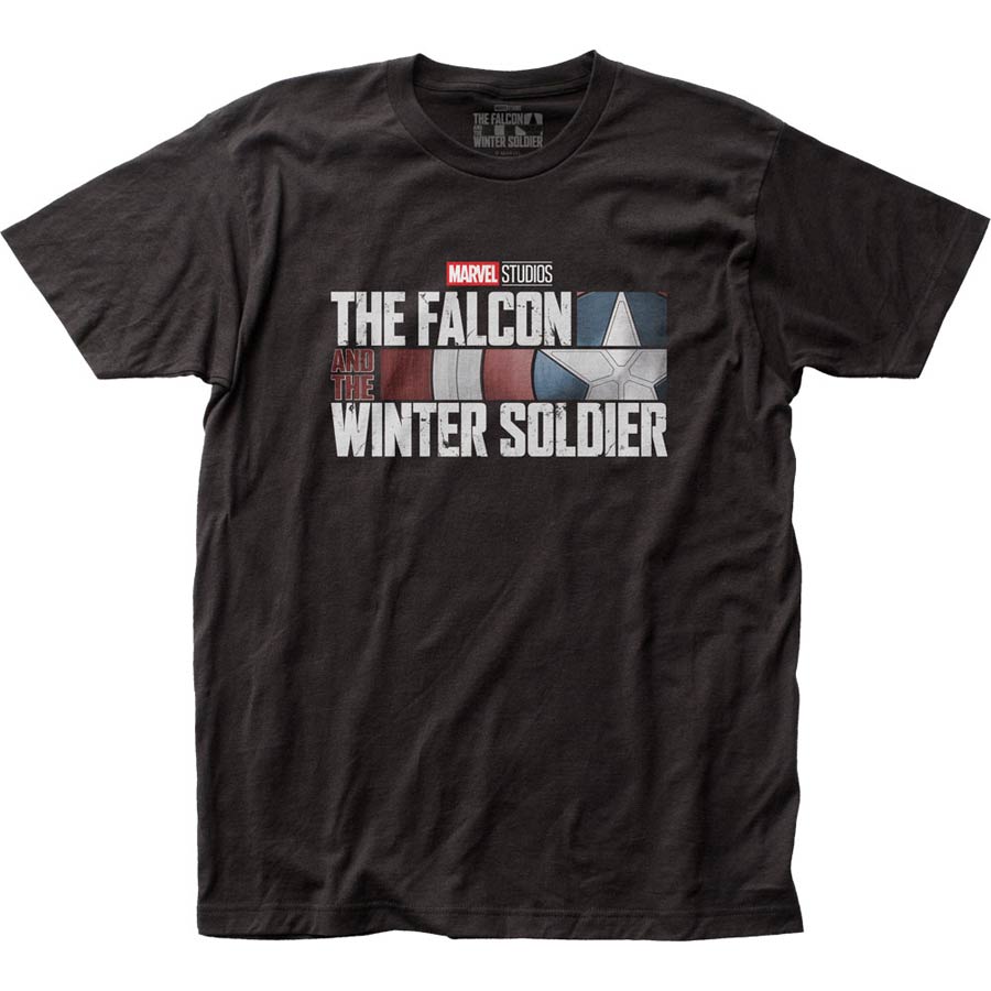Falcon And The Winter Soldier Fitted Jersey Black T-Shirt Large
