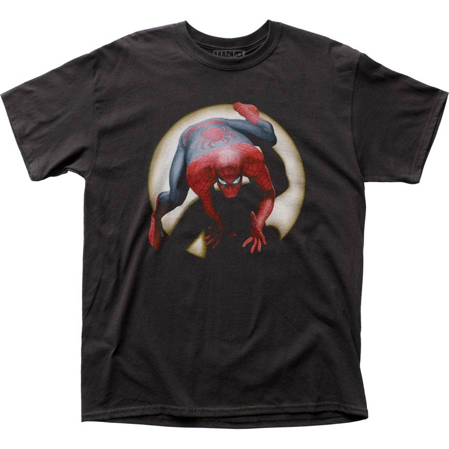 Spider-Man Alex Ross Spidey Black T-Shirt Large