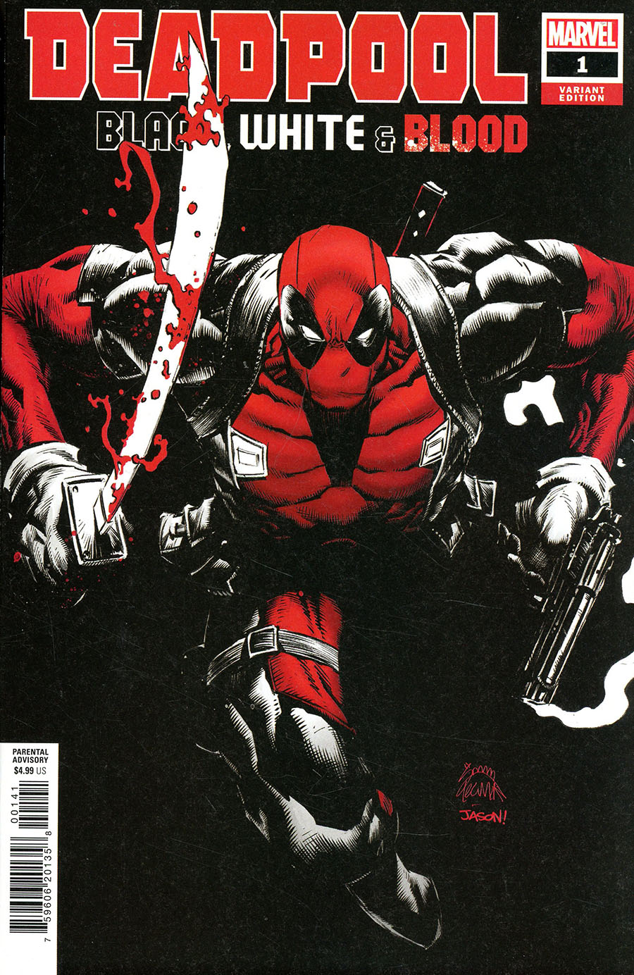 Deadpool Black White & Blood #1 Cover D Incentive Ryan Stegman Variant Cover