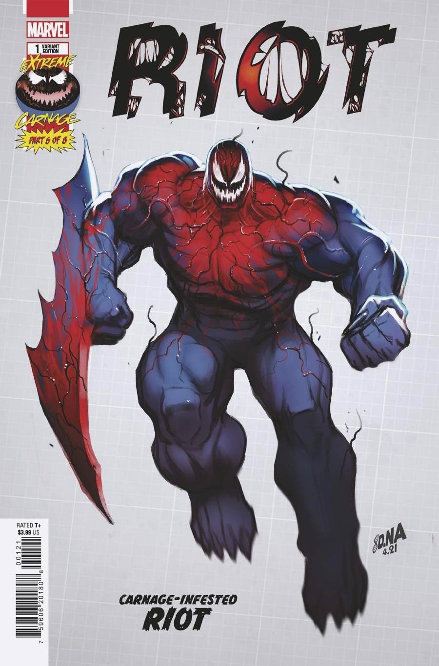 Extreme Carnage Riot #1 (One Shot) Cover D Incentive David Nakayama Design Variant Cover