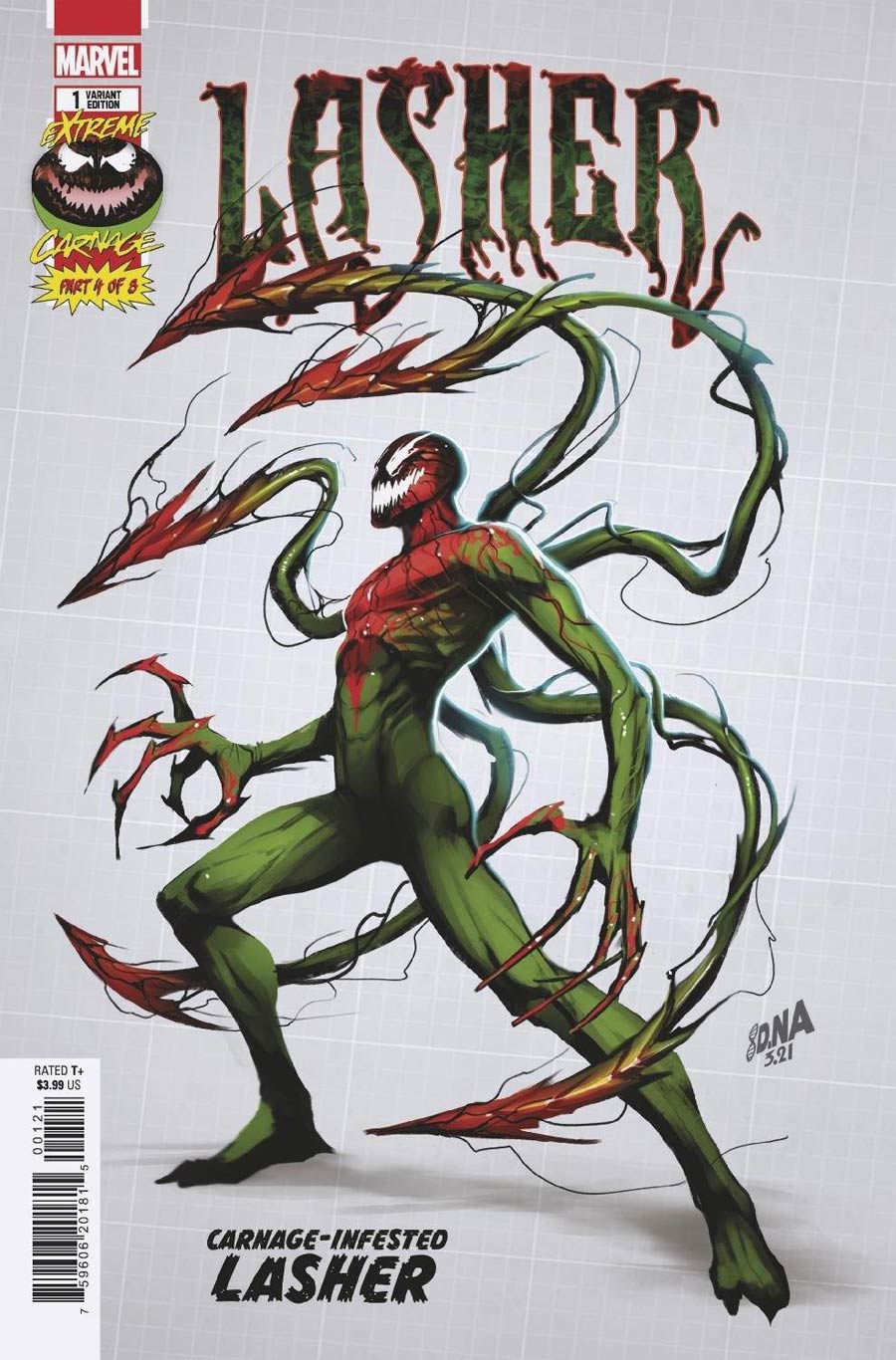 Extreme Carnage Lasher #1 (One Shot) Cover D Incentive David Nakayama Design Variant Cover