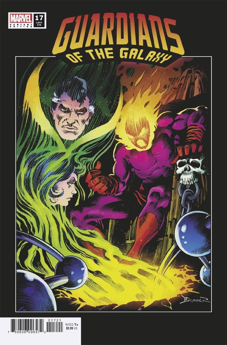 Guardians Of The Galaxy Vol 6 #17 Cover C Incentive Frank Brunner Hidden Gem Variant Cover (Last Annihilation Tie-In)