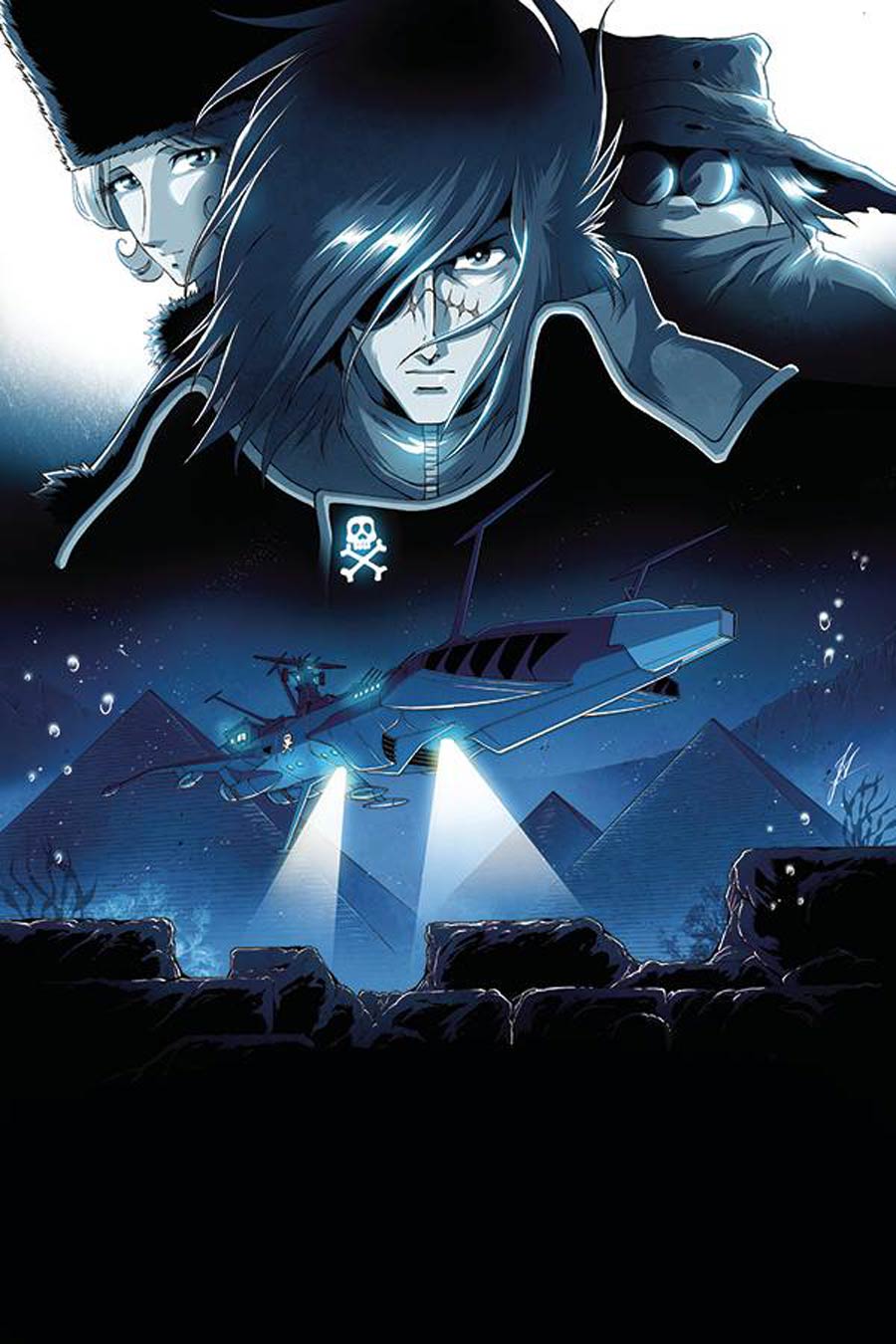 Space Pirate Captain Harlock #3 Cover H Incentive Jerome Alquie Star Trek Movie Poster Parody Virgin Cover