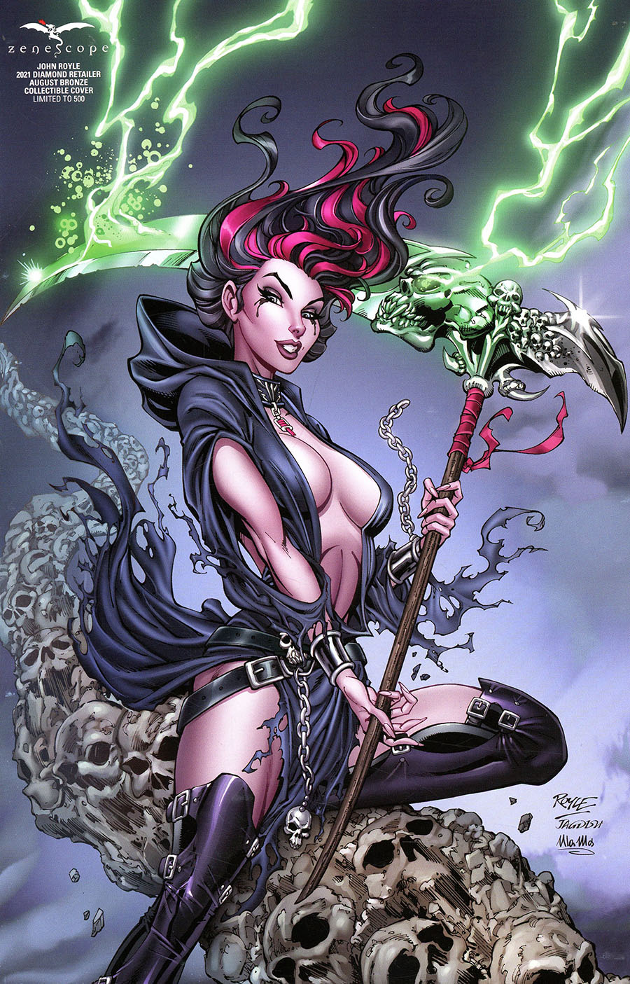 Grimm Fairy Tales Presents Grimm Universe Quarterly #3 Zodiac vs Death Force Cover D John Royle Keres Retailer Variant Cover