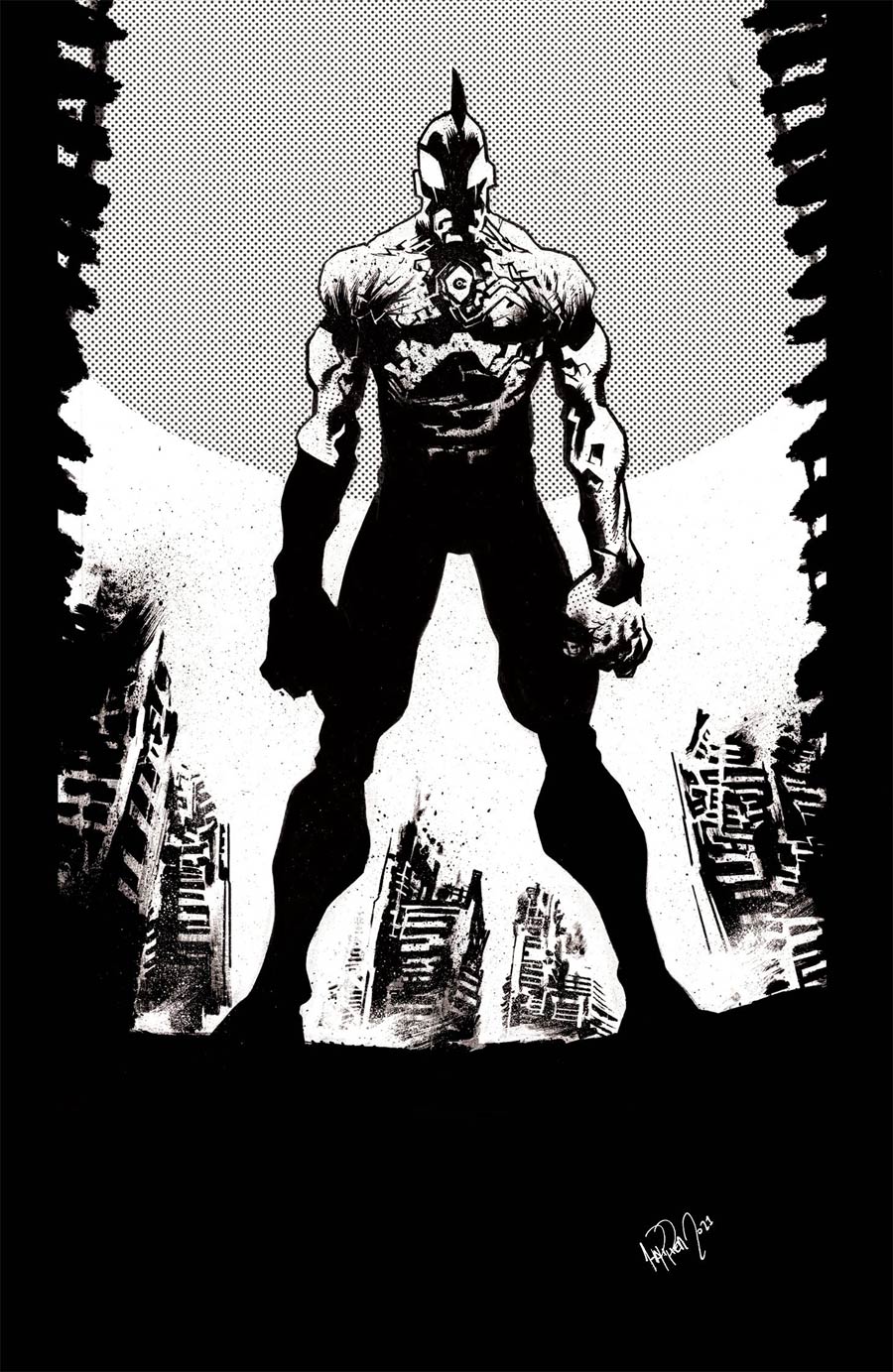 Ultramega By James Harren #2 Cover F 2nd Ptg Incentive James Harren Black & White Variant Cover