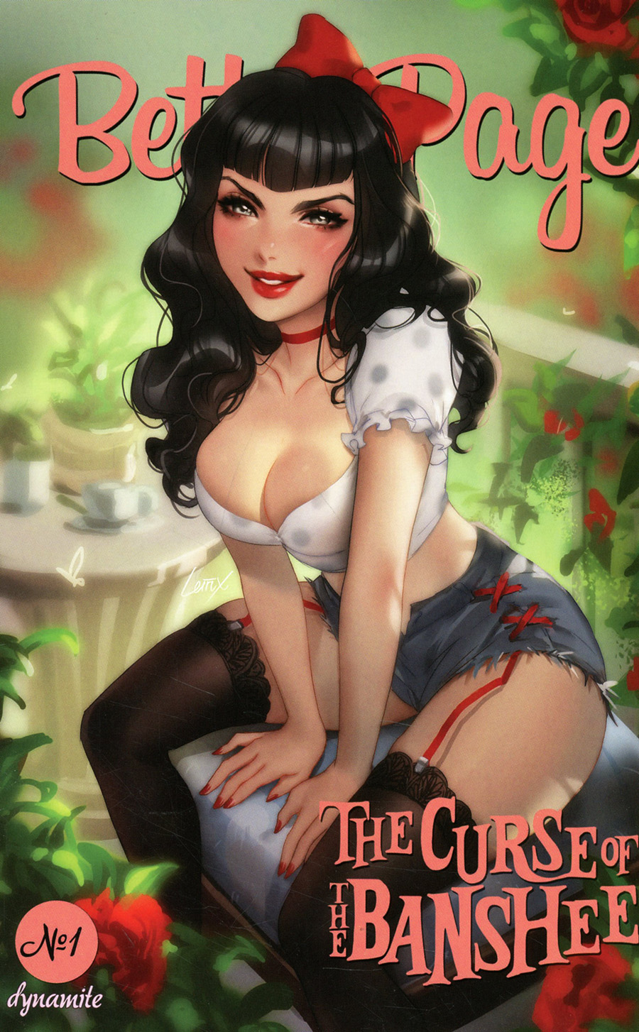 Bettie Page And The Curse Of The Banshee #1 Cover G Variant Leirix Li Premium Cover